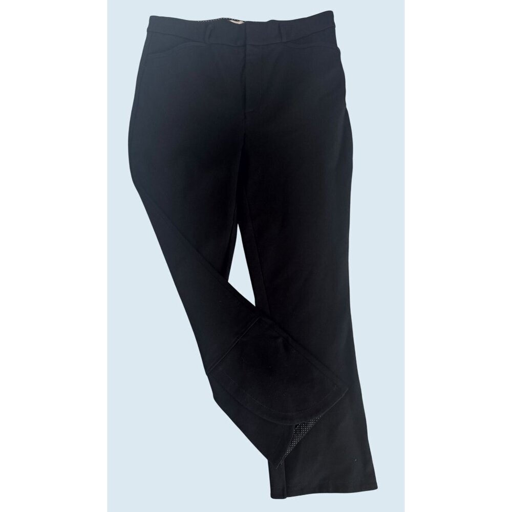 ANTHROPOLOGIE The Essential Collection Black Tulip Hem Trouser Pant Sz 10 - Picture 2 of 8